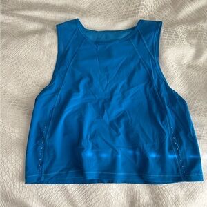 lululemon athletica Vibrant Blue Crop Top
